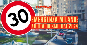 Emergenza Milano: auto a 30 kmh dal 2024