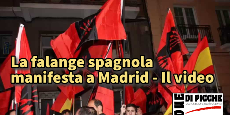 falange spagnola manifestazione madrid