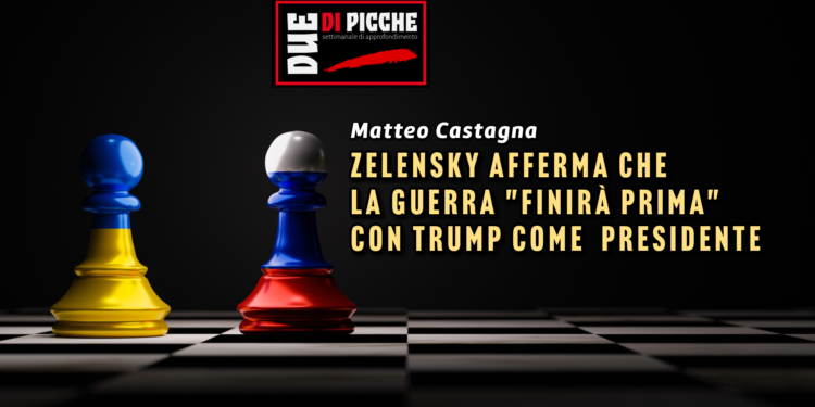 Zelensky afferma che la guerra "finirà prima" con Trump come presidente
