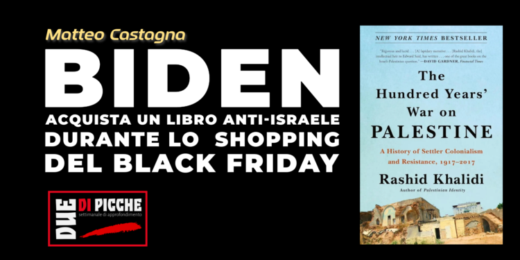 Biden acquista un libro anti-Israele