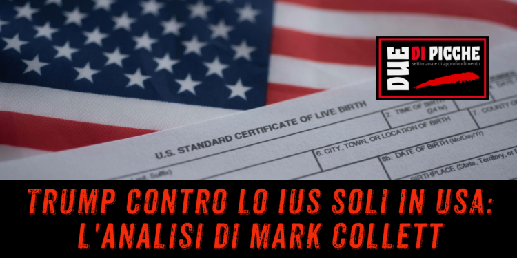 Trump contro lo Ius Soli in USA: l'analisi di Mark Collett