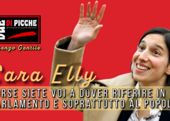 Cara Elly, forse siete voi a dover riferire in parlamento e soprattutto al popolo