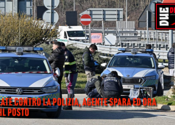 Martellate contro la polizia, agente spara ed ora rischia il posto