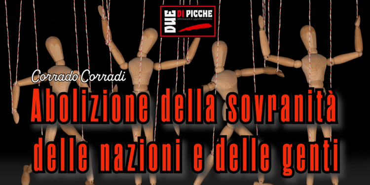 Abolizione della sovranità delle nazioni e delle genti
