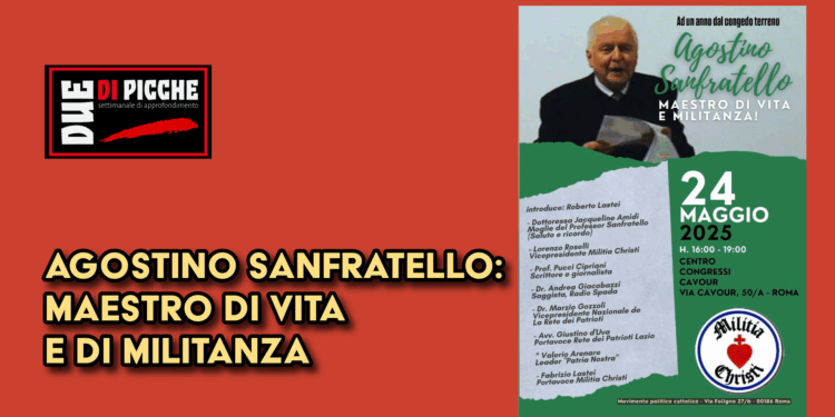 Agostino Sanfratello: maestro di vita e di militanza
