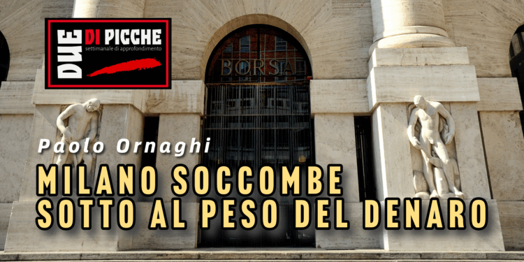 Milano soccombe sotto al peso del denaro
