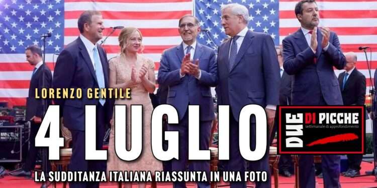 4 luglio: la sudditanza italiana riassunta in una foto