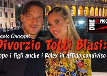 Divorzio Totti Blasi: dopo i figli anche i Rolex in affido condiviso