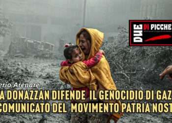 La Donazzan difende il genocidio di Gaza. Il comunicato del Movimento Patria Nostra