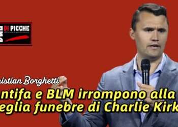 Antifa e BLM irrompono alla veglia funebre di Charlie Kirk
