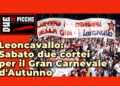 Leoncavallo: Sabato due cortei per il Gran Carnevale d'Autunno