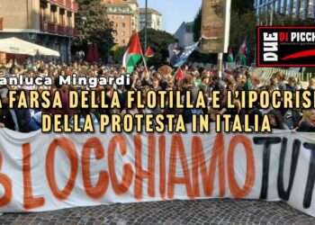 La farsa della flotilla e l’ipocrisia della protesta in Italia