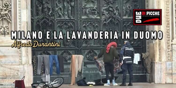 Milano e la lavanderia in Duomo