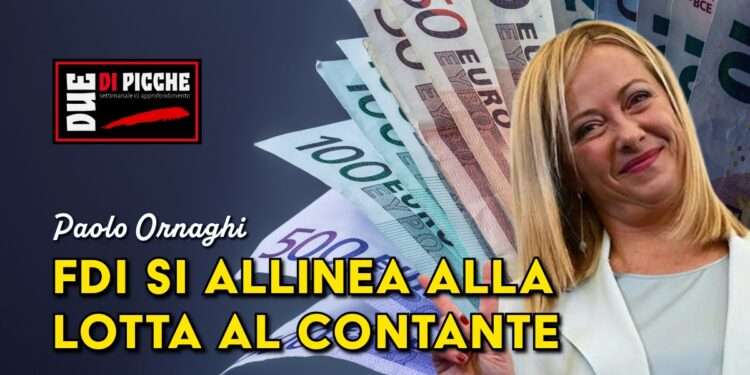 Anche FDI si allinea alla lotta al contante