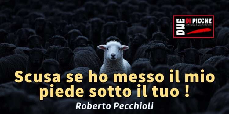 Scusa se ho messo il mio piede sotto il tuo !