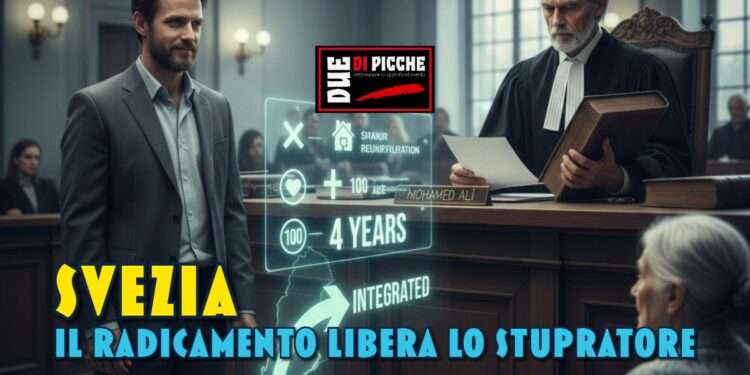 Svezia: Il radicamento libera lo stupratore