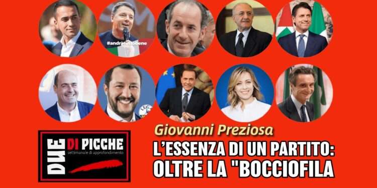 L’essenza di un partito: oltre la "bocciofila"