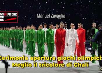 Cerimonia apertura giochi olimpici: meglio il tricolore di Ghali