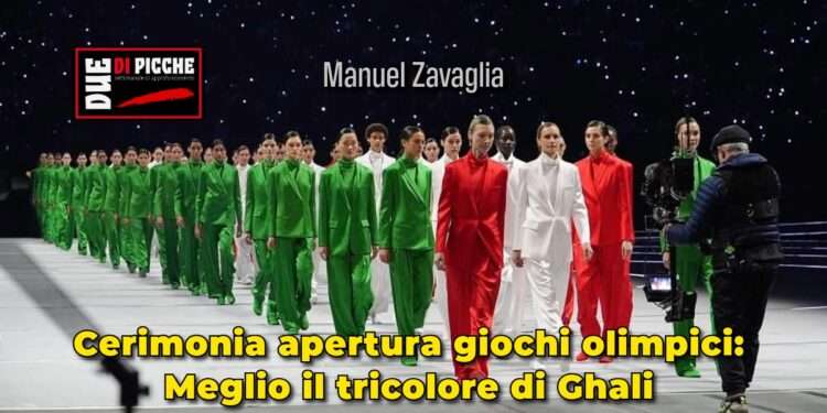 Cerimonia apertura giochi olimpici: meglio il tricolore di Ghali
