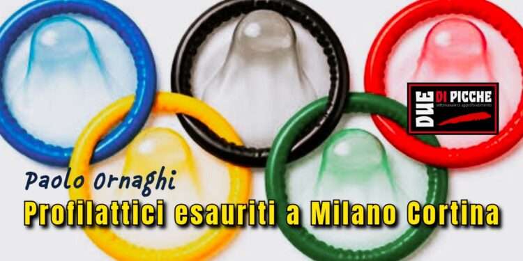 Profilattici esauriti a Milano Cortina