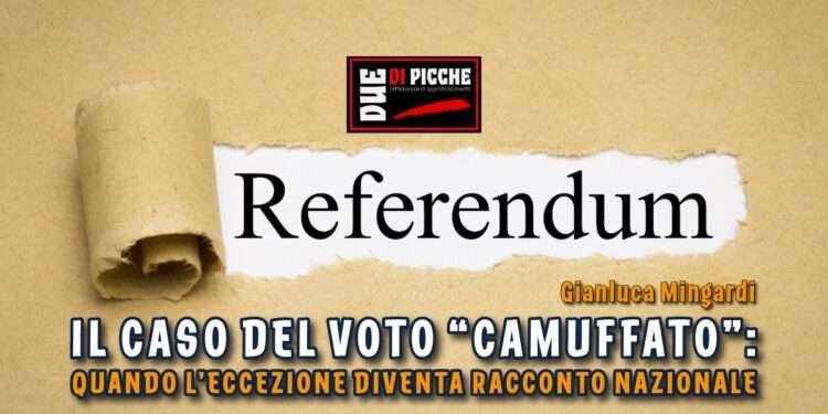 Il caso del voto “camuffato”: quando l’eccezione diventa racconto nazionale