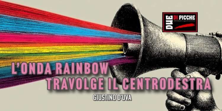 L’onda Rainbow travolge il Centrodestra: tra il silenzio di Meloni e Salvini, la coerenza sventola bandiera bianca