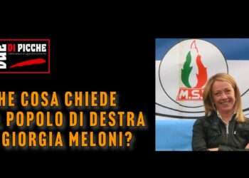 CHE COSA CHIEDE IL POPOLO DI DESTRA A GIORGIA MELONI?