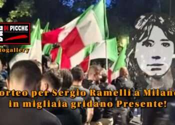 Fotogallery: corteo per Sergio Ramelli a Milano: in migliaia gridano Presente!