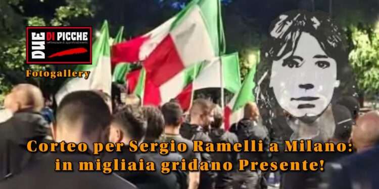Fotogallery: corteo per Sergio Ramelli a Milano: in migliaia gridano Presente!