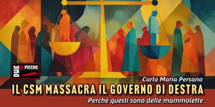 Il CSM massacra il governo di destra