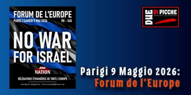 Parigi 9 Maggio 2026: Forum de l'Europe