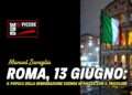 Roma, 13 giugno: il popolo della Remigrazione scende in piazza con il Tricolore