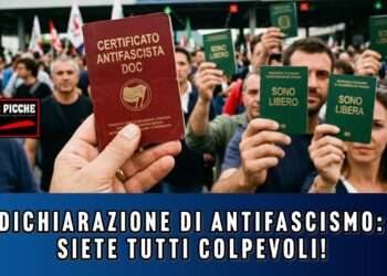 Dichiarazione di antifascismo: siete tutti colpevoli!