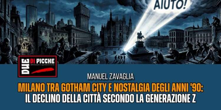 Milano tra Gotham City e nostalgia degli anni '90: il declino della città secondo la Generazione Z