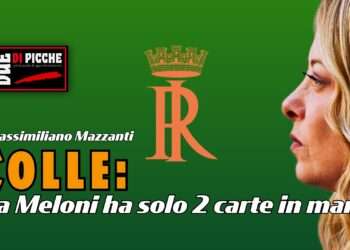 La Meloni ha solo 2 carte
