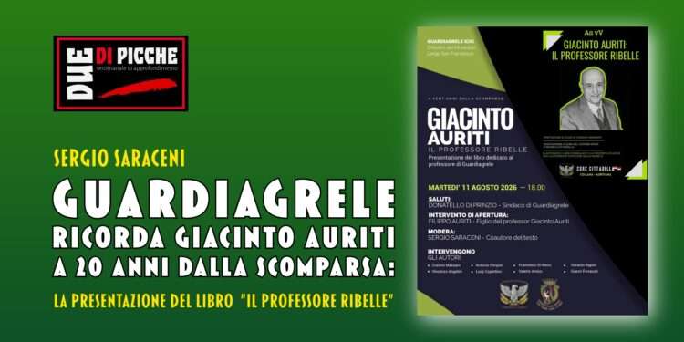 Guardiagrele ricorda Giacinto Auriti a 20 anni dalla scomparsa: la presentazione del libro "Il Professore Ribelle"