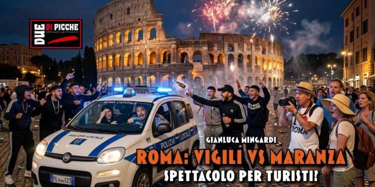 Roma: Vigili vs Maranza, spettacolo per turisti?