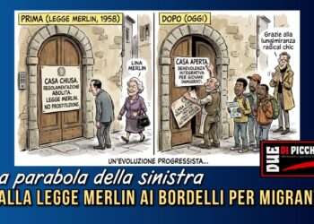 Dalla legge Merlin ai bordelli per migranti: la parabola della sinistra