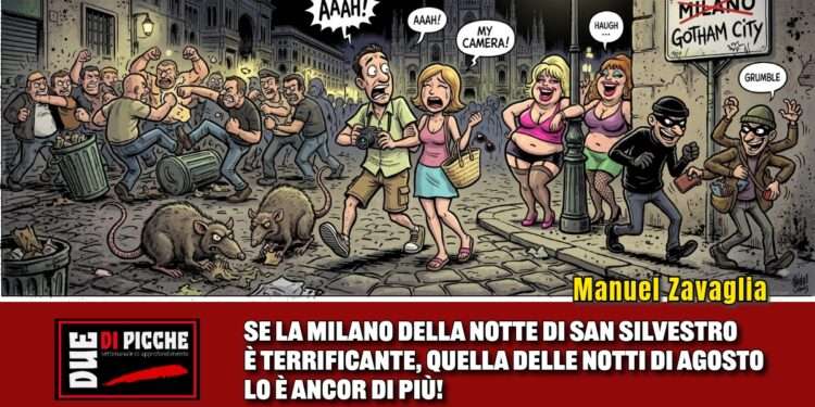Se la Milano della notte di San Silvestro è terrificante, quella delle notti di Agosto lo è ancor di più!