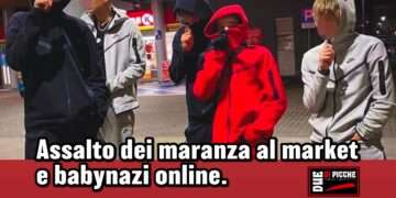 Assalto dei maranza al market e babynazi online. 