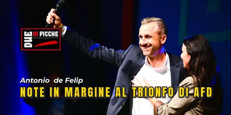 NOTE IN MARGINE AL TRIONFO DI AFD