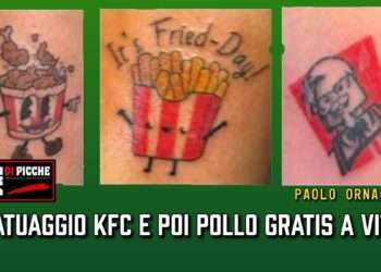 Tatuaggio KFC e poi pollo gratis a vita