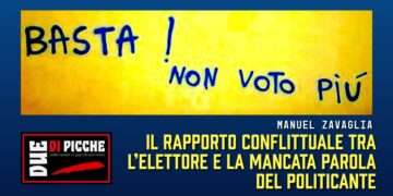 Il rapporto conflittuale tra l’elettore e la mancata parola del politicante