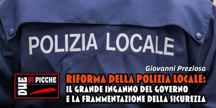 Riforma della Polizia Locale